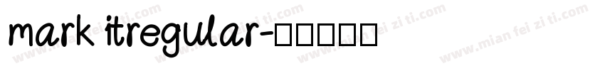 mark itregular字体转换